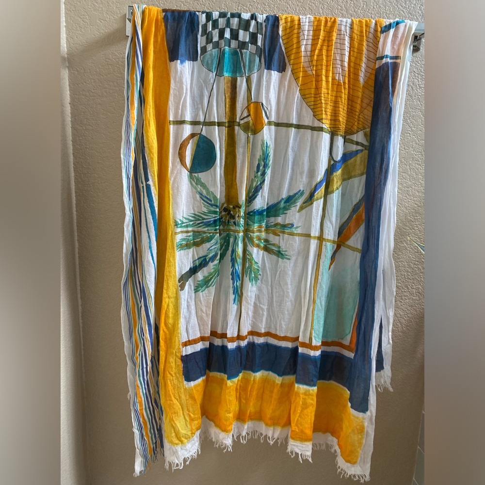 Inouitoosh Alma Scarf Blue/ Yellow
100% Cotton lightweight